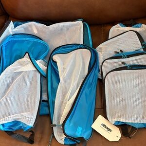 eBags Blue and White Packing Cubes
